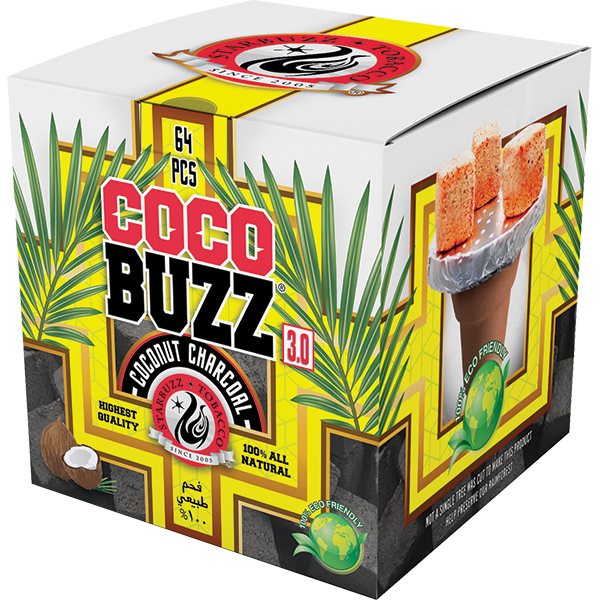 CocoBuzz 3.0 Coconut Charcoal 64pc