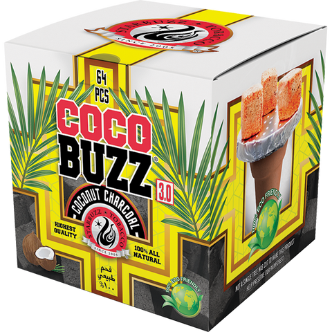 CocoBuzz 3.0 Coconut Charcoal 64pc